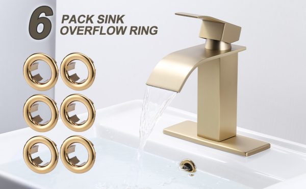 Arcora Bathroom Kitchen Sink Basin Trim Overflow Ring Cover Hole