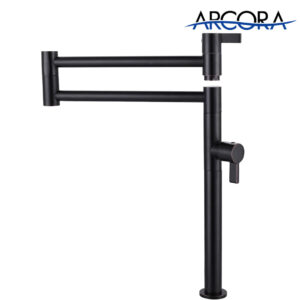 ARCORA Oil Rubbed Bronze Deck Mounted Solid Brass Pot Filler Kitchen Folding Faucet