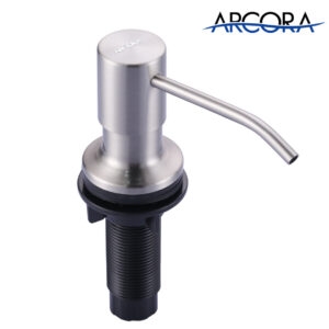 ARCORA Brushed Nickel Built-in Soap Dispenser for Kitchen Sink