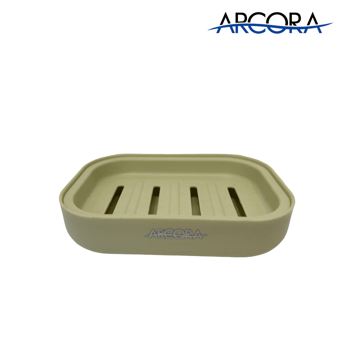 ARCORA Green Plastic Leakproof Soap Box with Lid for Traveling, Camping, Gym