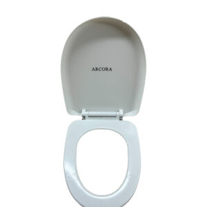 ARCORA White Elongated Slow Close Family Toilet Seat